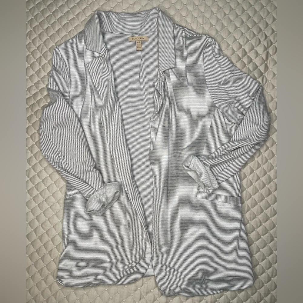 Bordeaux Jersey Blazer, Anthropologie